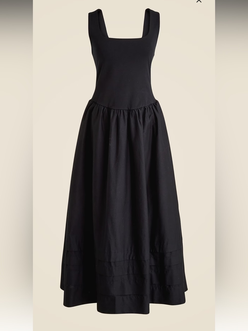 J. Crew Drop Waist Midi Dress